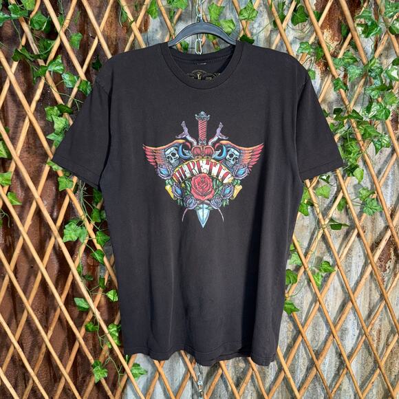 Vintage Y2K heretic 13 ed Hardy style grunge 2000s t-shirt - Picture 1 of 4